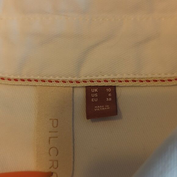 Anthropologie Pilcro Shirt Maxi Dress Womens 6 White Button Down Twill Collared - Picture 6 of 8